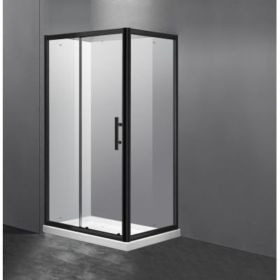 Shower Box - Eddy Series 2 Sides 1200x900mm  Black